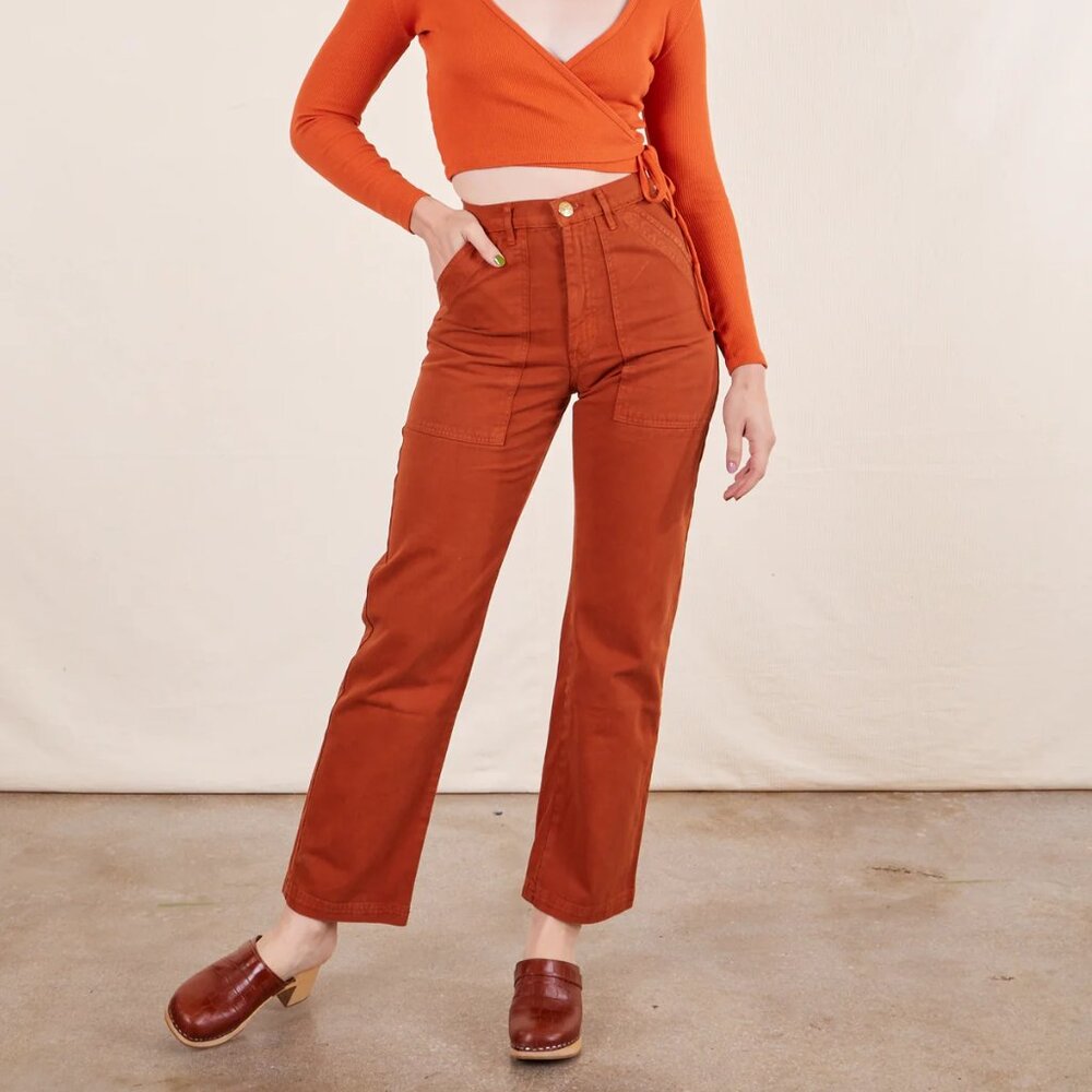 Big Bud Press Work Pants - Burnt Terracotta